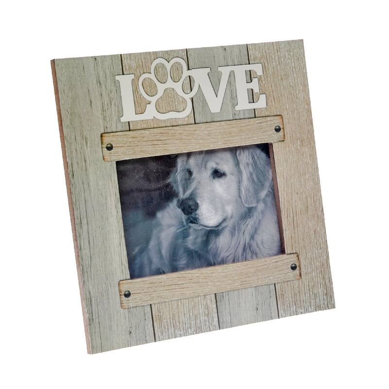 Mdf Love Pet Photo Frame - Set of 2
