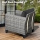 preview thumbnail 8 of 82, OVIOS 5-Piece Outdoor Wicker Patio Conversation Set