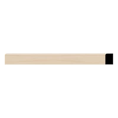WM52: 7/16-in D x 3/4-in W x 96-in L Americraft Solid Hardwood Stain Grade Shoe Moulding