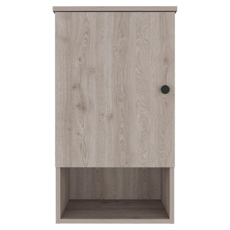 Medicine Cabinet with Single Door, One Open Shelf, Two Interior Shelves, Soft-Close Hinges,Bathroom or Kitchen Storage