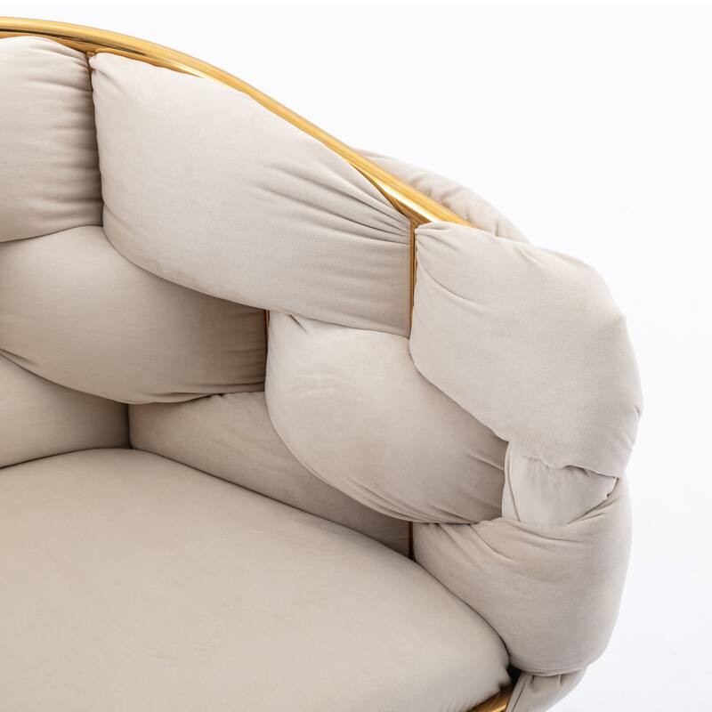 modern simple leisure velvet single sofa chair