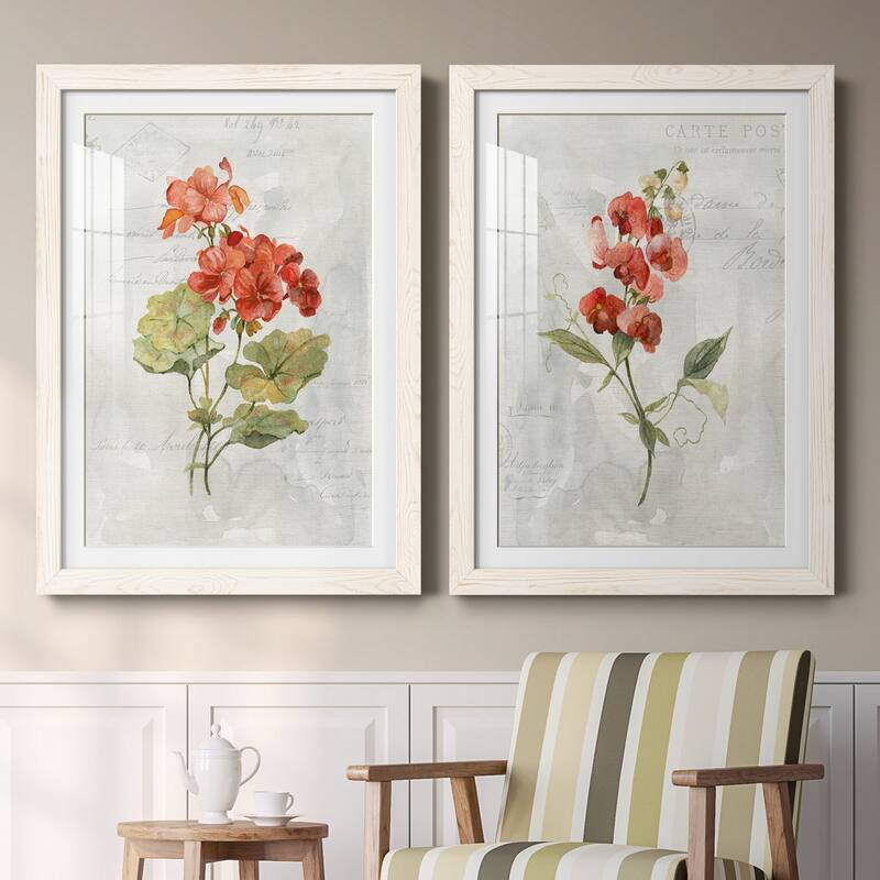 Linen Geranium-Premium Framed Print - Ready to Hang