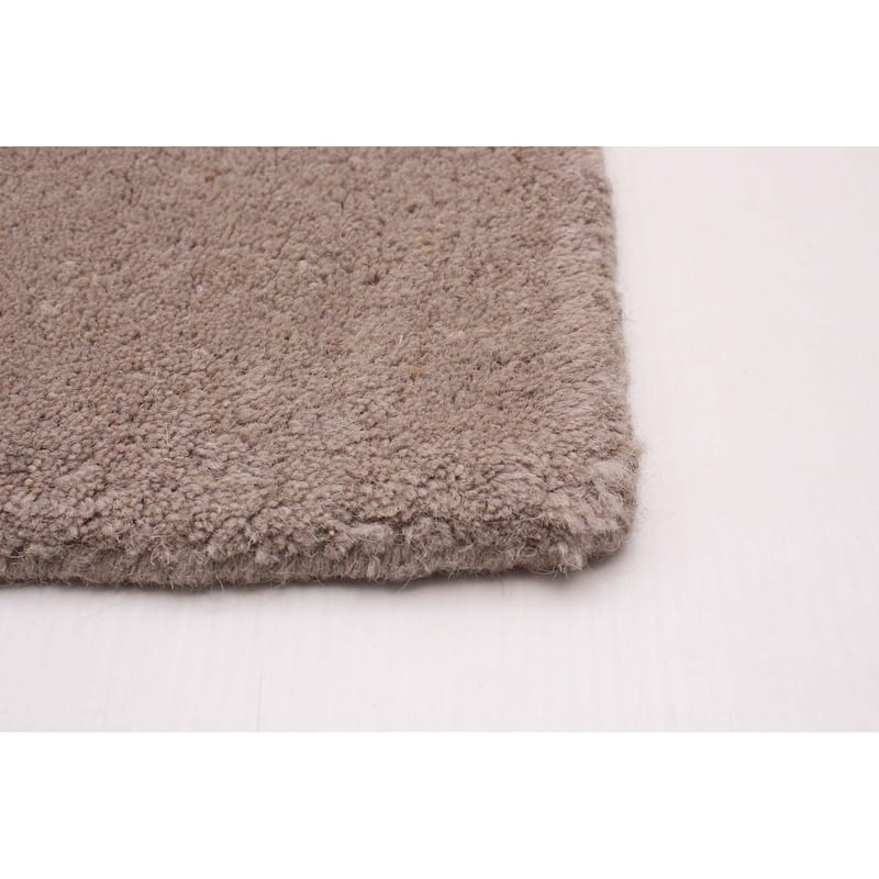 ECARPETGALLERY Hand Tufted Timeless Grey Viscose, Wool Rug - 5'0 x 7'11