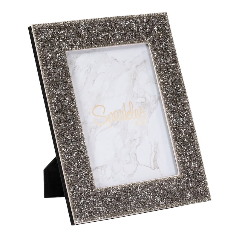 Sparkles Home Luminous Rhinestone Picture Frame - 4x6 - Charcoal