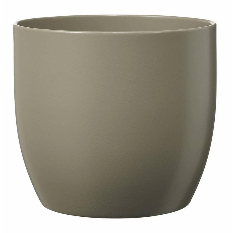 6.3" Ceramic Basel Fashion Indoor Plant Pots - Matte Light Gray, Matte Lavender or Matte Linden Green - Matte Light Gray