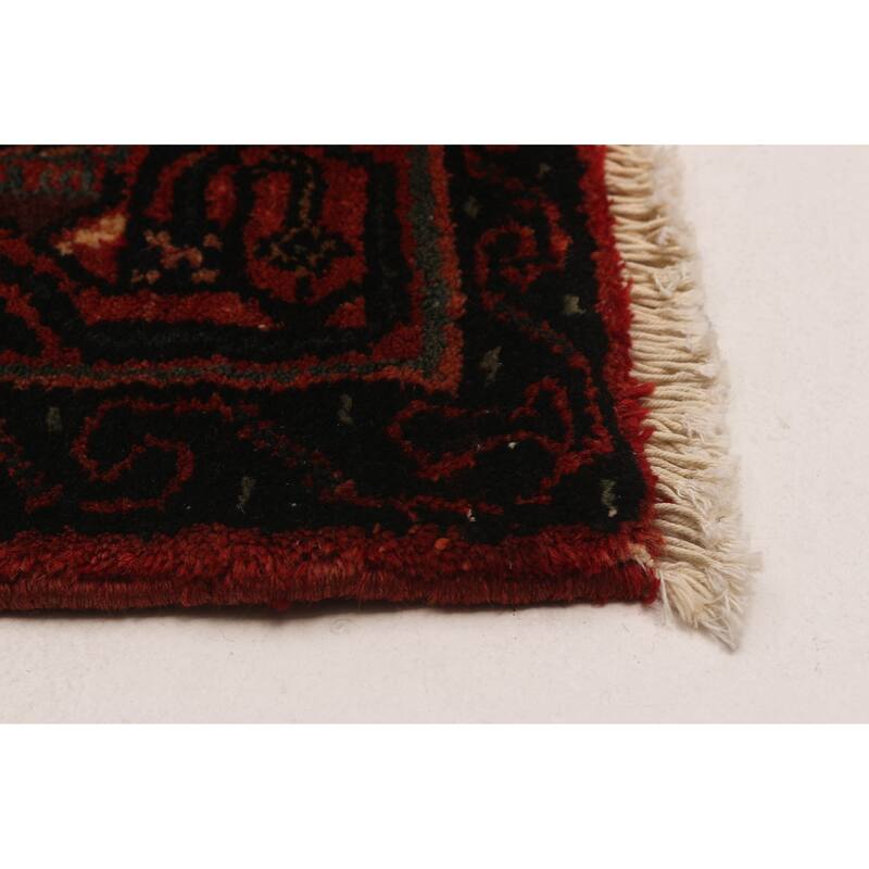 ECARPETGALLERY Hand-knotted Andelz Red Wool Rug - 3'8 x 10'0