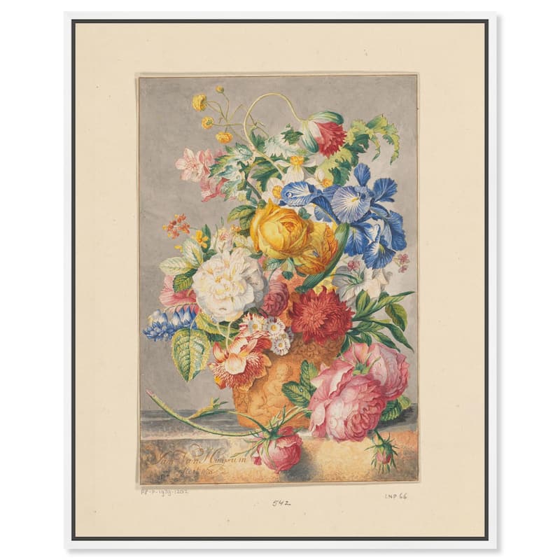 Bloemenstilleven 1777 Canvas by Art Remedy - White - 16" x 20"