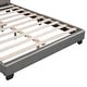 preview thumbnail 5 of 17, Full Size Platform Bed, Cute Leather Platform Bed with Rabbit Ornament, Upholstered Day Bed Frame, Low Profile Single Bed