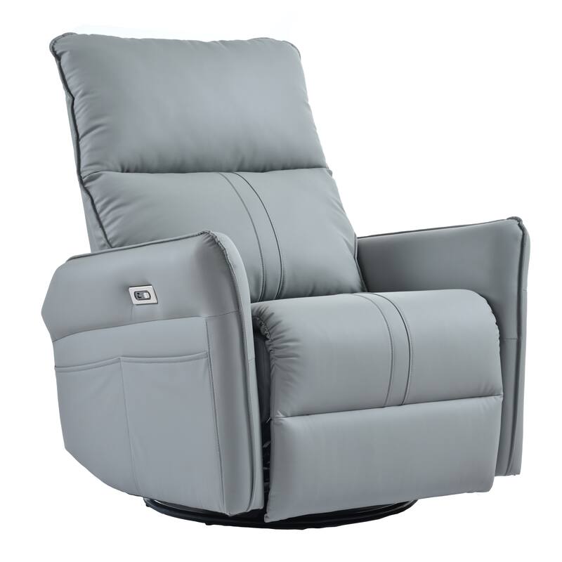 Power Swivel Rocker Recliner Chair for Adults, 270 Swivel Rocking Recliner Chair, Single Sofa Recliner for Living Room