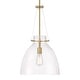 preview thumbnail 1 of 11, Savoy House 7-7006-1 Foster 14" Wide Pendant Warm Brass