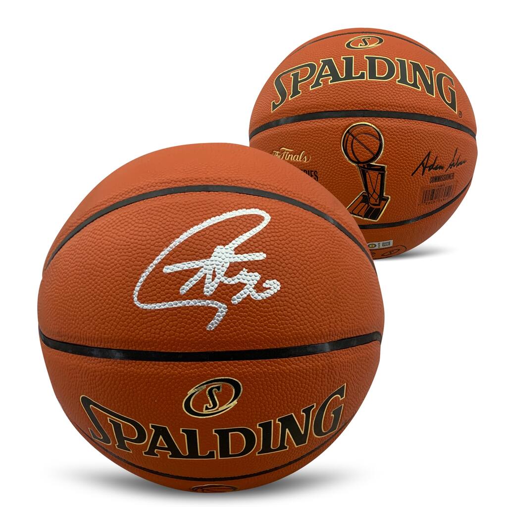 Stephen Curry Autographed NBA Finals Signed Full Size Basketball JSA COA - 8'6" x 11'6"