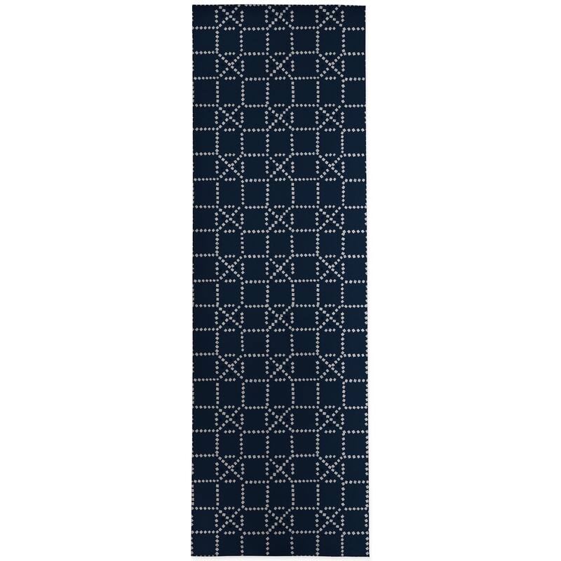 CHECKED NAVY Kitchen Mat By Kavka Designs Bed Bath & Beyond 33356065