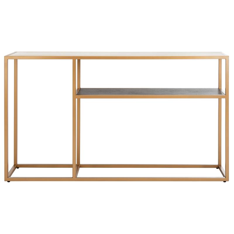 SAFAVIEH Dieuwke 30-inch Console Table - 54" x 12" x 30.3" - 54" x 12" x 30.3" - 54Wx12Dx30H - Beige Stone