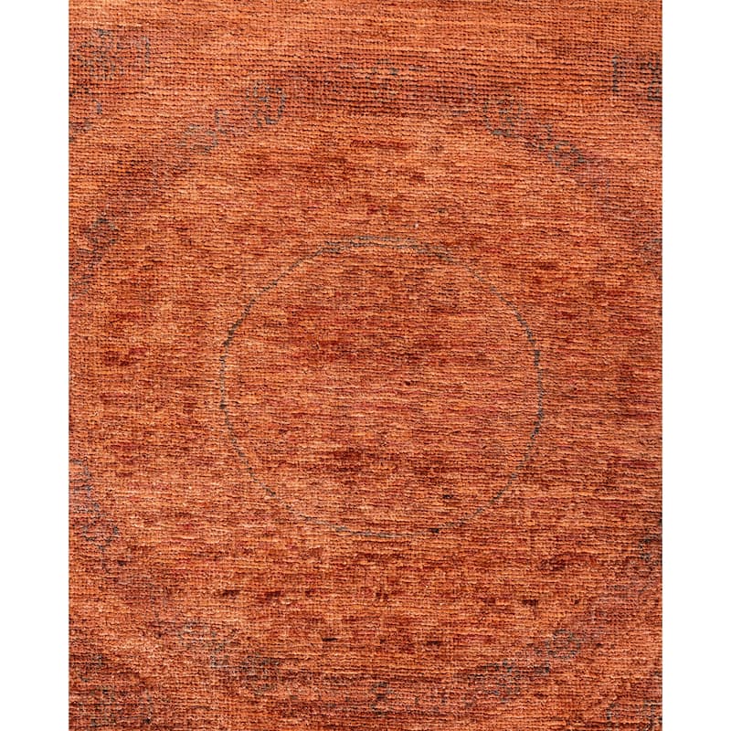 Overdyed One-of-a-Kind Hand-Knotted Area Rug - Pink - 6' 2" x 8' 4"