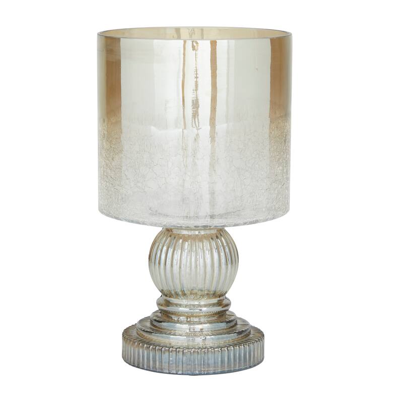 Glass Traditional Hurricane Lamp 11 x 6 x 6
