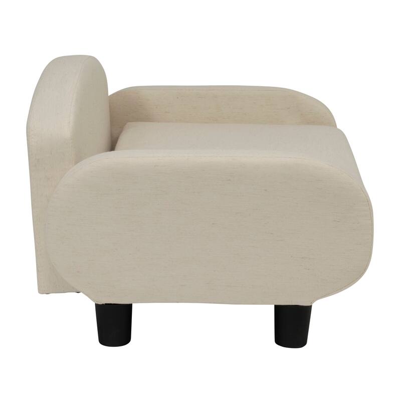 Paws & Purrs Modern Pet Sofa Bed Low-Back Lounger for Dogs & Cats – Removable Washable Mattress Cover