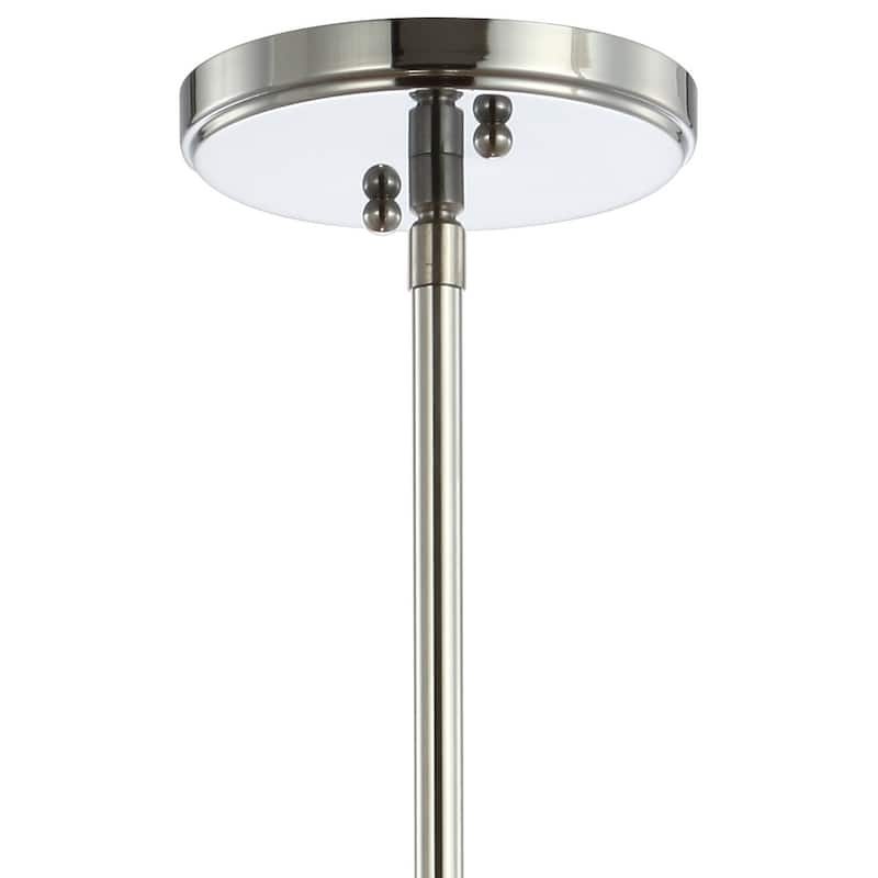 Cleo Adjustable Drop Metal/Glass LED Pendant, by JONATHAN Y