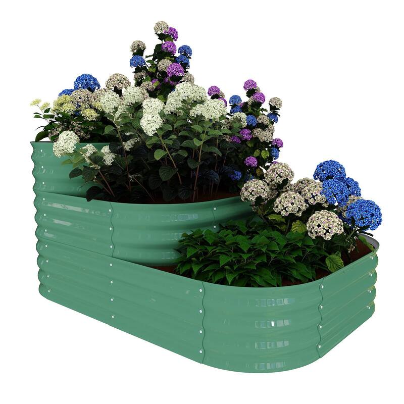 30" Deep Root Zone Raised Garden Bed, Family Gardening Kit - Green