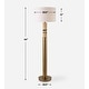 preview thumbnail 8 of 6, Uttermost Knox Travertine Floor Lamp - 66'' H X 20'' W X 20'' D