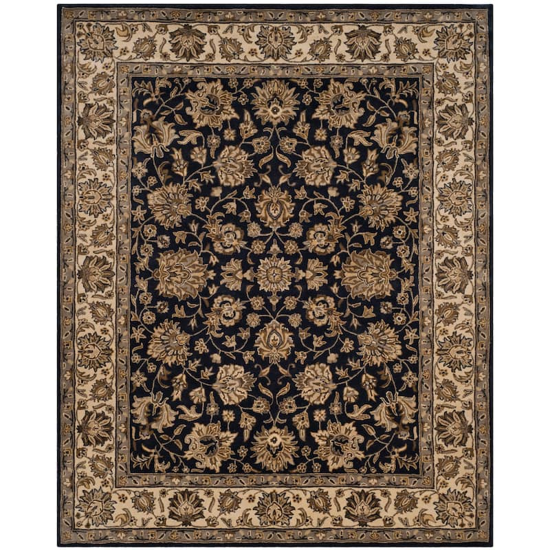 SAFAVIEH Handmade Royalty Savva Traditional Oriental Wool Rug - 8' x 10' - Navy/Ivory