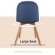 preview thumbnail 31 of 71, Set of 4 Plastic Dining Side Chair Wood For Event Kitchen Office Event Garden Patio Cafe Indoor Outdoor