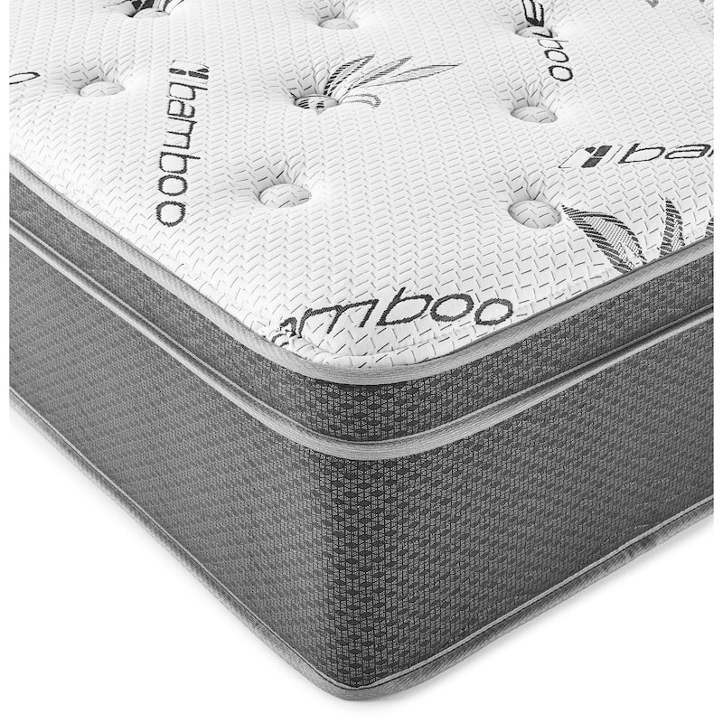 Sommet 13-inch Bamboo Euro Top Memory Foam Hybrid Mattress