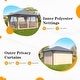 preview thumbnail 48 of 133, EROMMY Hardtop Gazebo,Outdoor Pergola with Double Roof & Netting & Curtains,Heavy Duty Canopy for Patio, Backyard, Pool party
