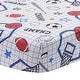 preview thumbnail 1 of 3, Lambs & Ivy Baby Sports 100% Cotton Fitted Crib Sheet - Football/Basketball