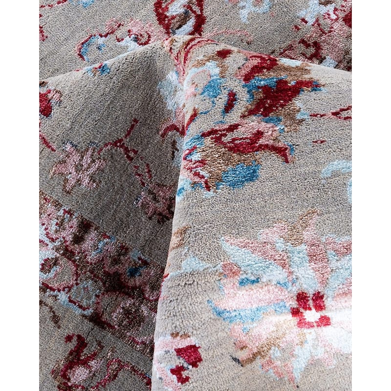 Ikat One-of-a-Kind Hand-Knotted Area Rug, Beige - 8' 1" x 10' 0"
