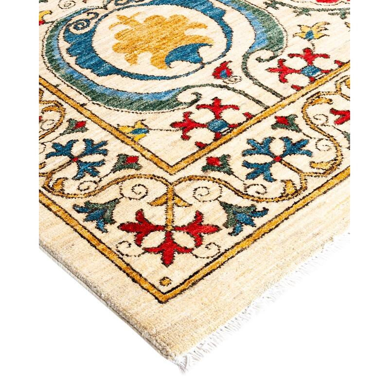 Contemporary Overdyed Wool Hand Knotted Area Rug - 6' 1" x 8' 10"