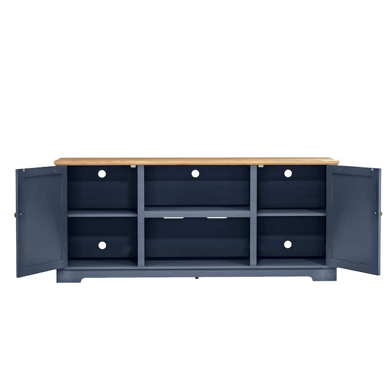 70" Farmhouse TV Stand Console for TVs up to 75 inch - 70" in Width