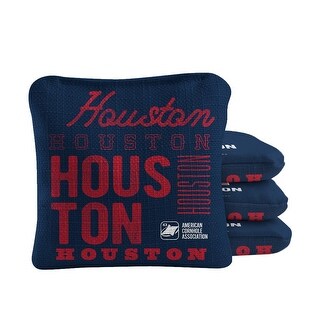 Houston Football Navy Blue Dual Sided Cornhole Bags