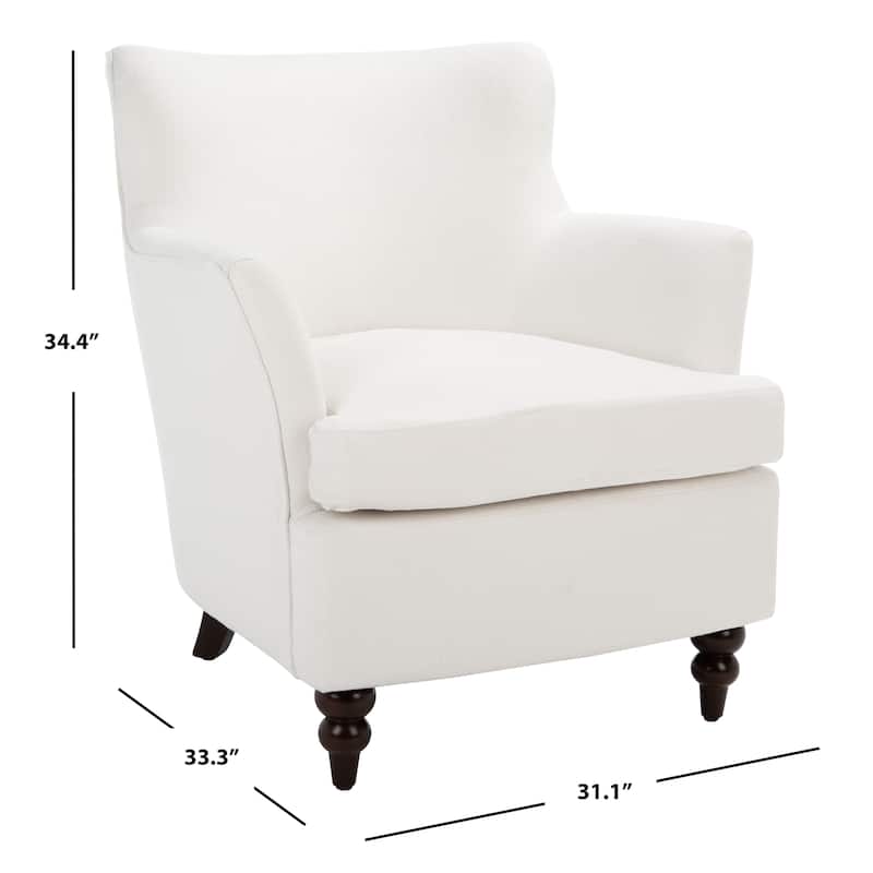 SAFAVIEH Nella Accent Chair - 31.1" W x 33.3" L x 34.4" H - 31Wx33Dx34H