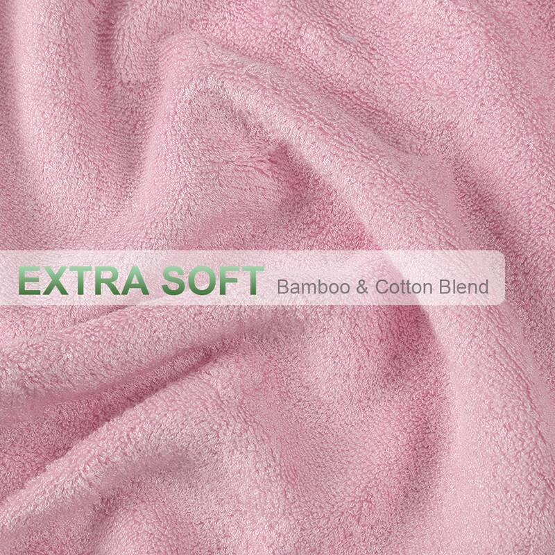 2 Pcs Absorbent Bath Towels 27 x 54 Inch - 70 x 140cm/27 x 54 inch