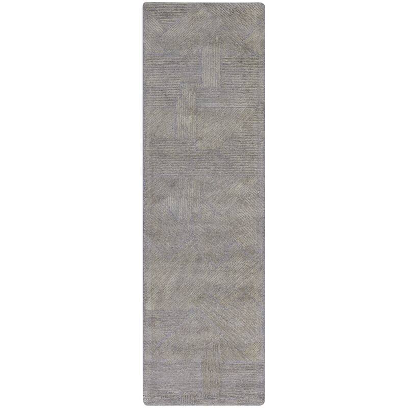 Michael Amini Abstract Linear Shimmer Area Rug