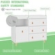 preview thumbnail 19 of 53, Baby Changing Table Dresser Nursery Dresser Chest White/Grey/Oak