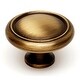 preview thumbnail 1 of 9, Alno Knobs 1-3/4 Inch Mushroom Cabinet Knob Antique English