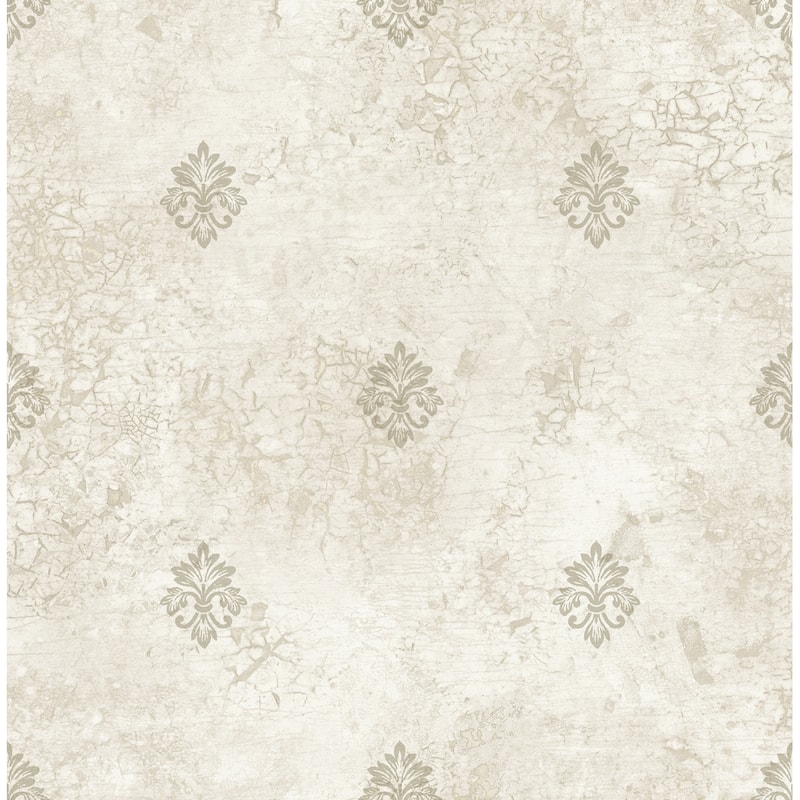 Seabrook Designs Villa Fleur De Lis Unpasted Wallpaper