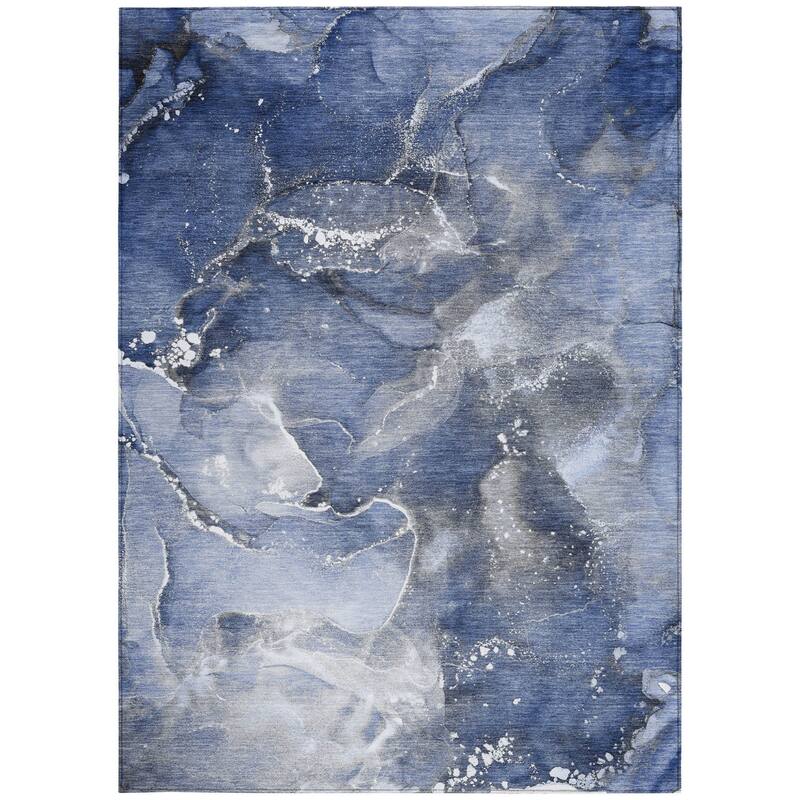 Alto Contemporary Abstract Weather Resistant Timeless Fusion Outdoor Rug