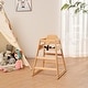 preview thumbnail 21 of 24, Wooden Double Solid Wood Feeding, Eat & Grow Portable High, Easy to Clean Baby Booster Chair in Walnut Finish