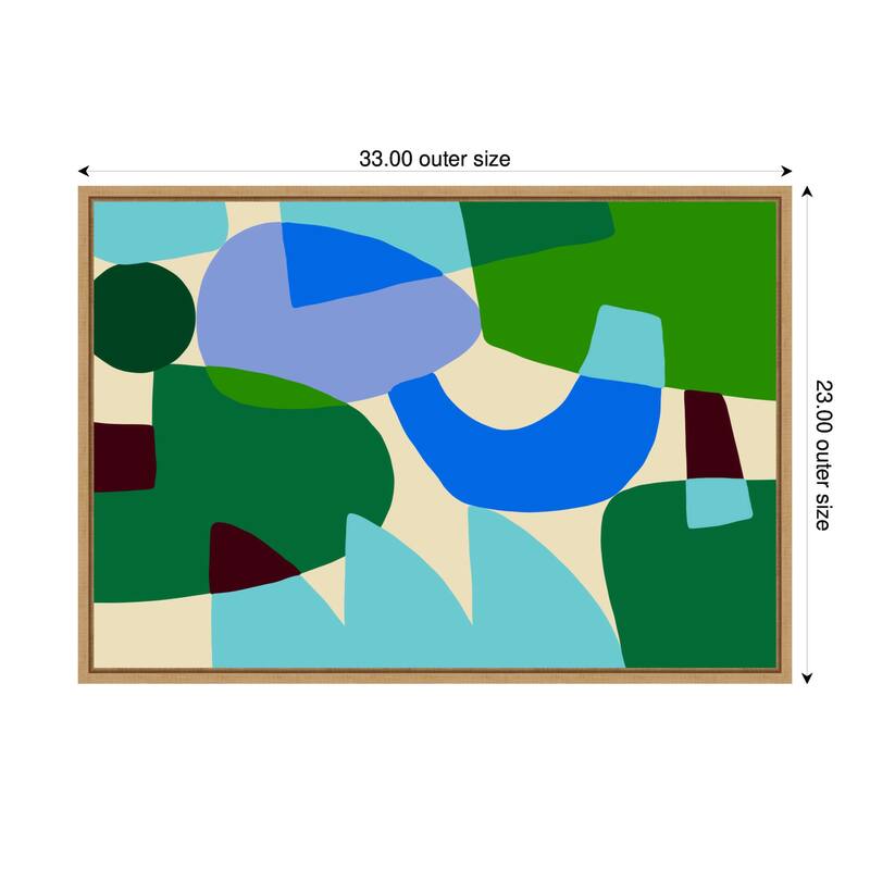 Kate and Laurel Composition II by Teresa Rego Framed Canvas Wall Art Print