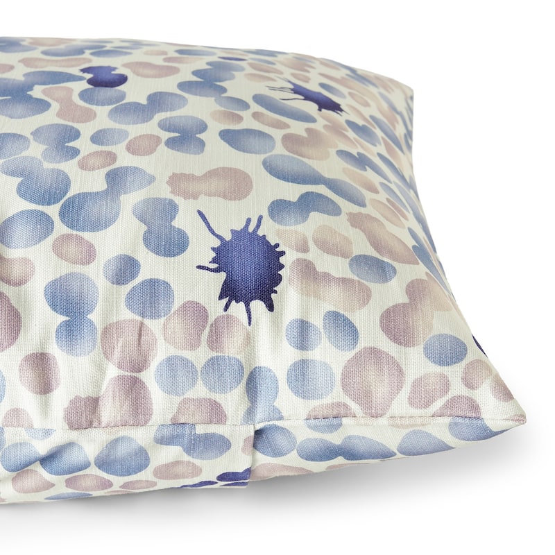 Exclusive Fabrics Printed Cotton Throw Pillow Covers 18 X 18 - Textured Decorative Pillow Covers (Set of 2)