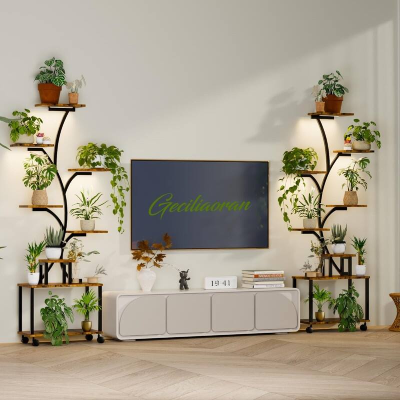 Plant Stand Indoor with Grow Light