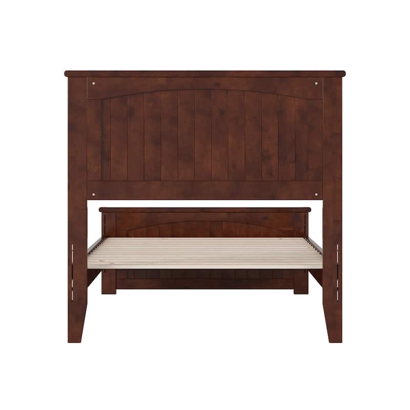 Naples Solid Wood Low Profile Platform Bed with Matching Footboard