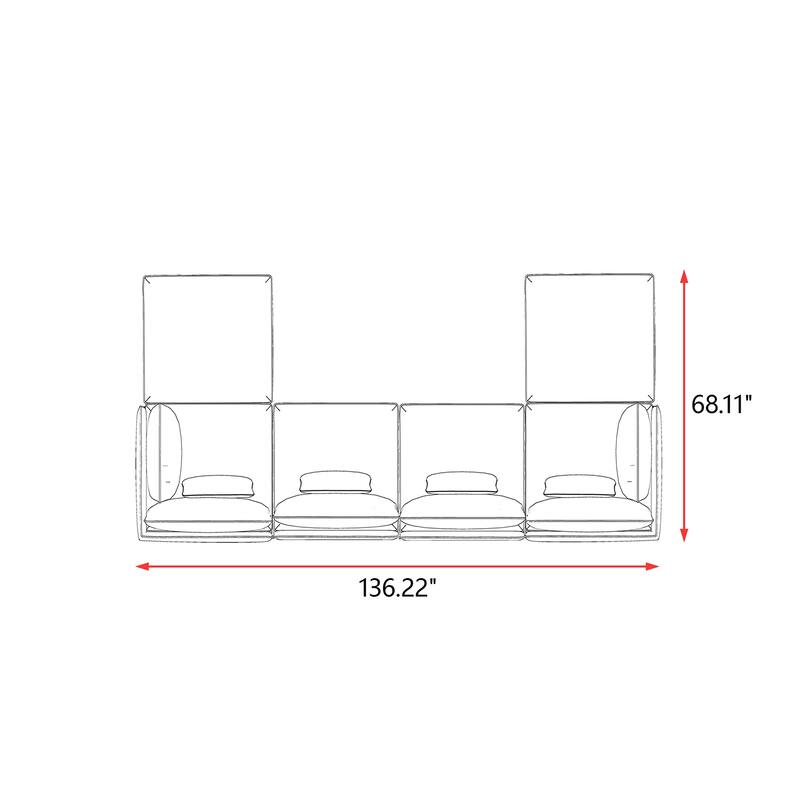 Simon 6pc Multi-Chair Seating Group