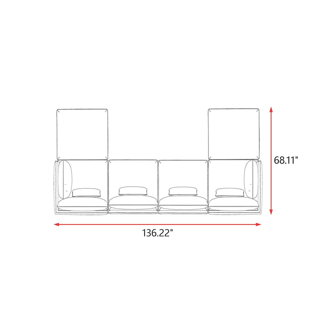 Simon 6pc Multi-Chair Seating Group