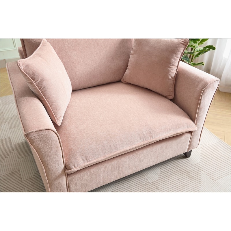 Oversized Armchair, Comfy Chair and a Half Single Sofa with Pillow for Living Room Bedroom