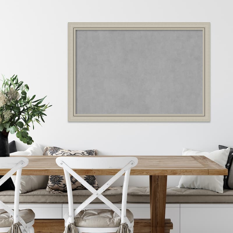 Framed Magnetic Board, Romano Silver