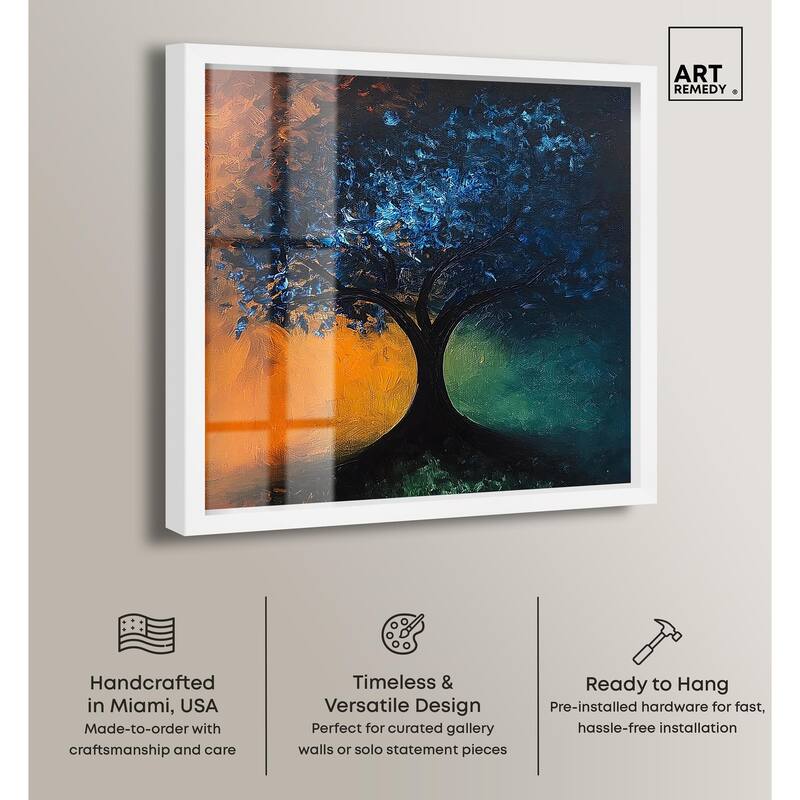 Tree of Opposites II Shadowbox by Art Remedy