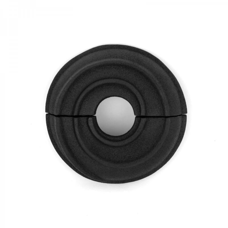 Black Aluminum Radiator Flange 0.5" (IPS) 0.8" ID 3.13" OD Escutcheon Plate Pipe Collar Cover Renovators Supply